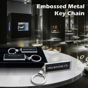 Embossed Metal Key Chain x 10